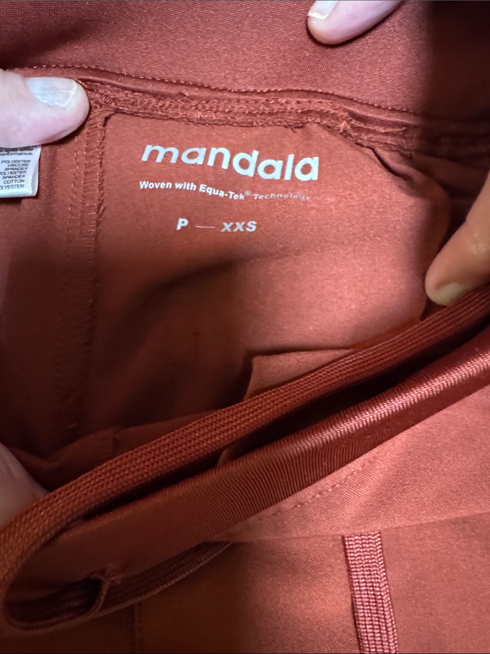 Mandala Women's Rust High-Waist Pants